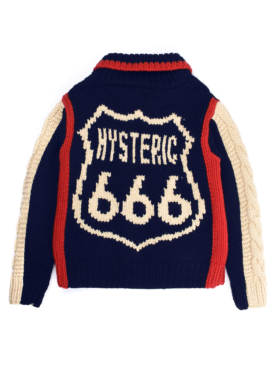 Hysteric Glamour 666 Zip Knit Cardigan – intoike