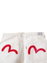 Load image into Gallery viewer, Evisu White and Red Limited Edition Jeans
