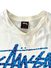 Load image into Gallery viewer, Stussy Blue Cheetah Logo Shirt
