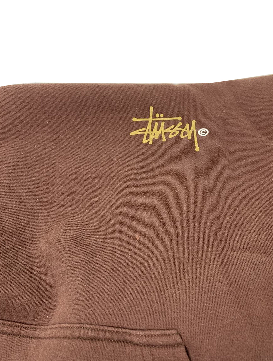 Stussy Vintage Brown Logo Hoodie – intoike