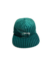 Load image into Gallery viewer, Stussy Green Striped Hat

