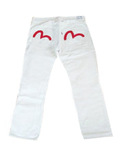 Load image into Gallery viewer, Evisu White and Red Limited Edition Jeans
