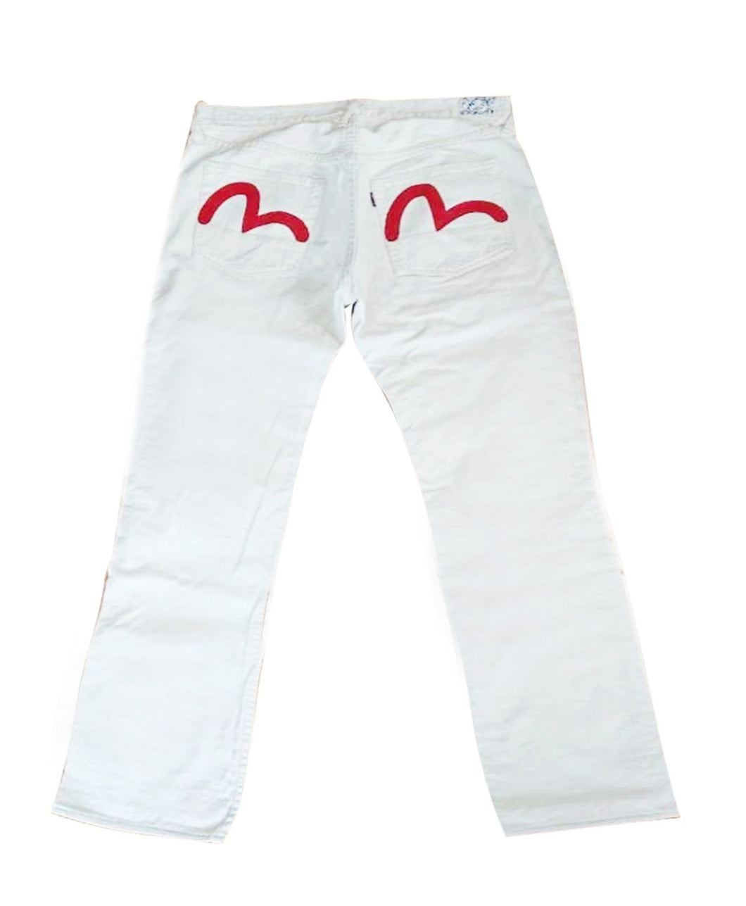 Evisu White and Red Limited Edition Jeans
