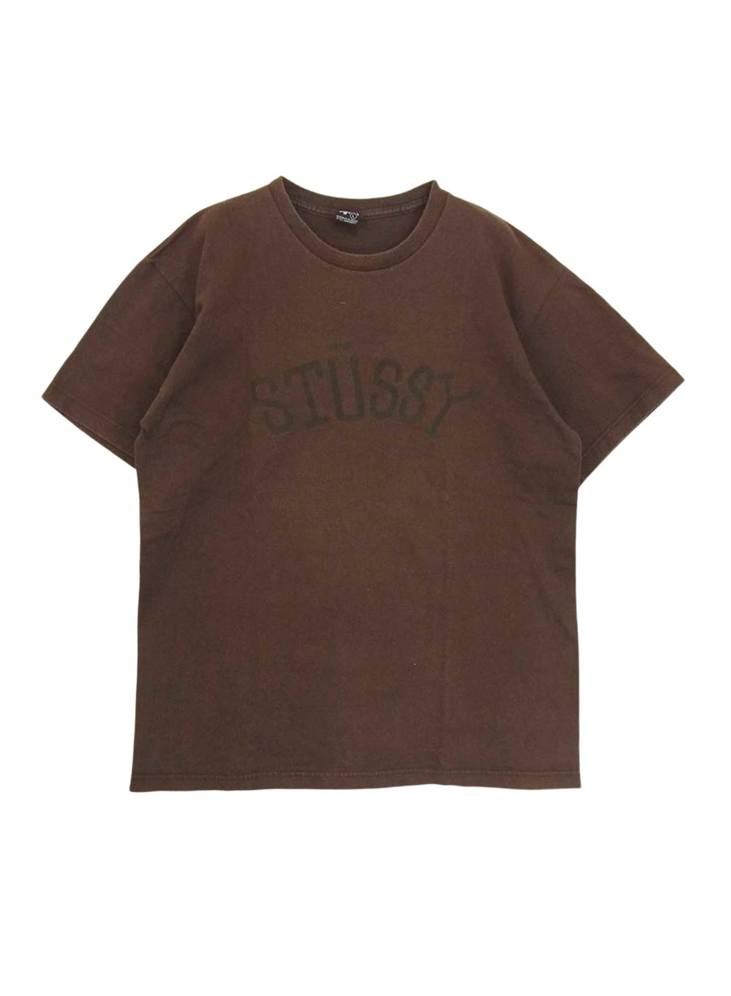 Stussy Brown Vintage Dark Logo Shirt