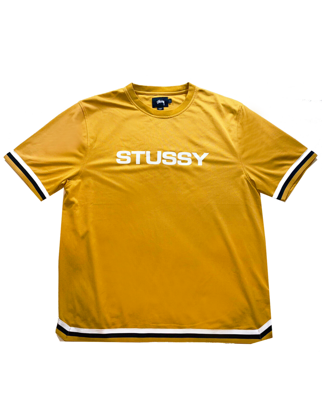 Stussy Brown Perforated Jersey Shortsleeve