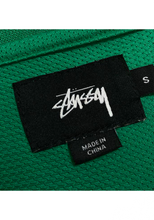 Load image into Gallery viewer, Stussy Green, Yellow and Black Sports Crewneck
