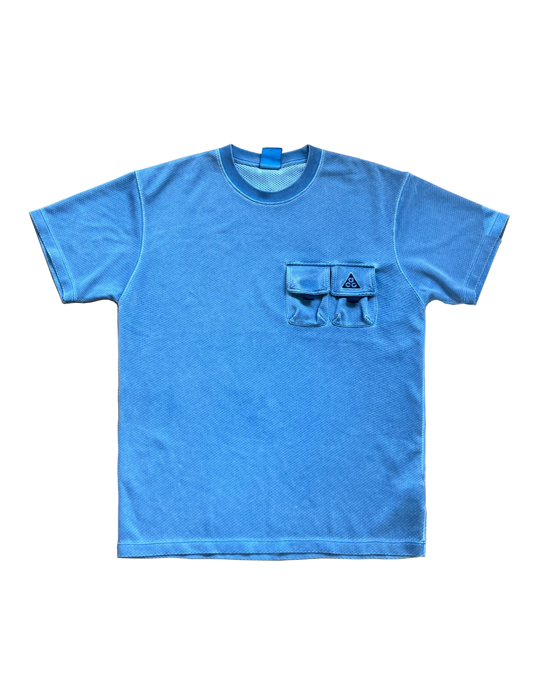 Nike ACG Blue Mesh Faded Cotton T-Shirt