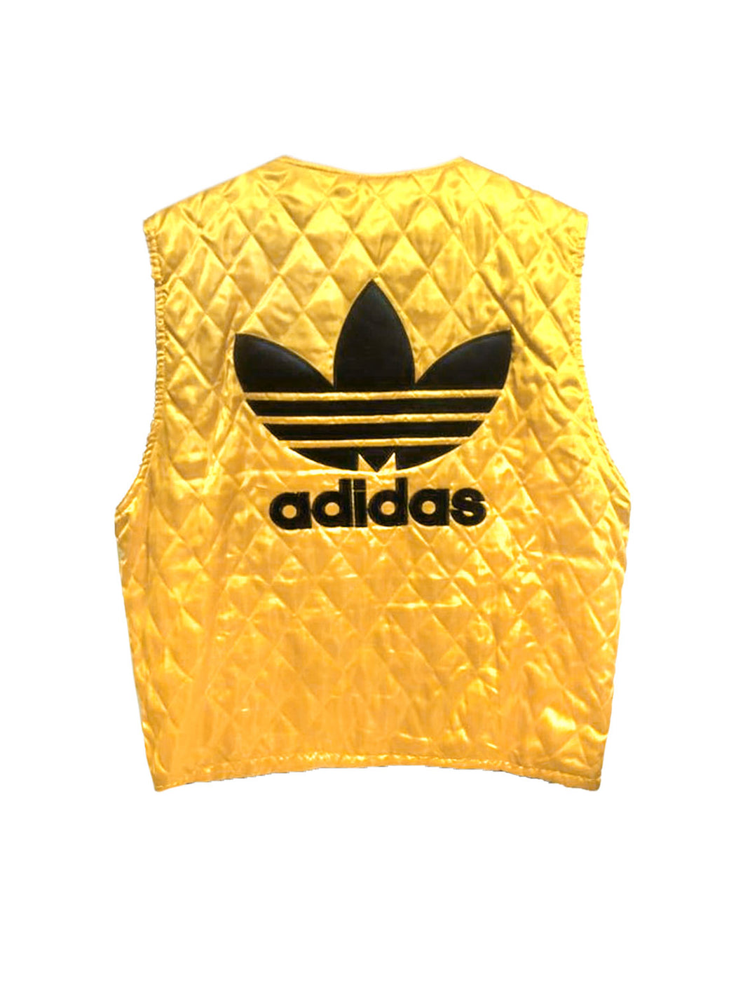 Adidas Golden Yellow Quilted Logo Vest