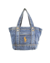 Load image into Gallery viewer, Polo Ralph Lauren Rare Small Denim Tote
