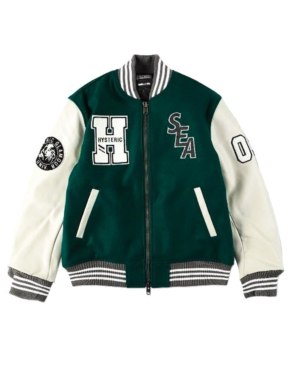 Hysteric Glamour Rare Varsity Forest Green SEA Jacket