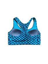 Load image into Gallery viewer, Nike Blue Checkered Sports Bra
