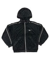 Load image into Gallery viewer, Nike Rare Quilted Black Bomber Jacket
