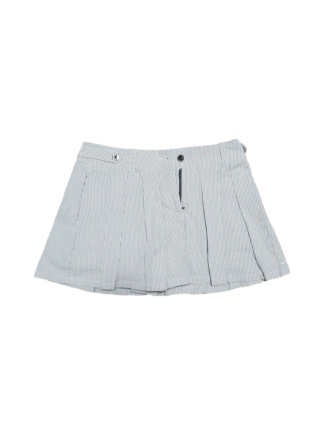 Nike Gray Pinstripe Pleated Skirt