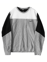 Load image into Gallery viewer, Nike Gray Color Block Sweater
