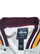 Load image into Gallery viewer, Stussy Limited Edition Maroon Athletic Varsity Jacket
