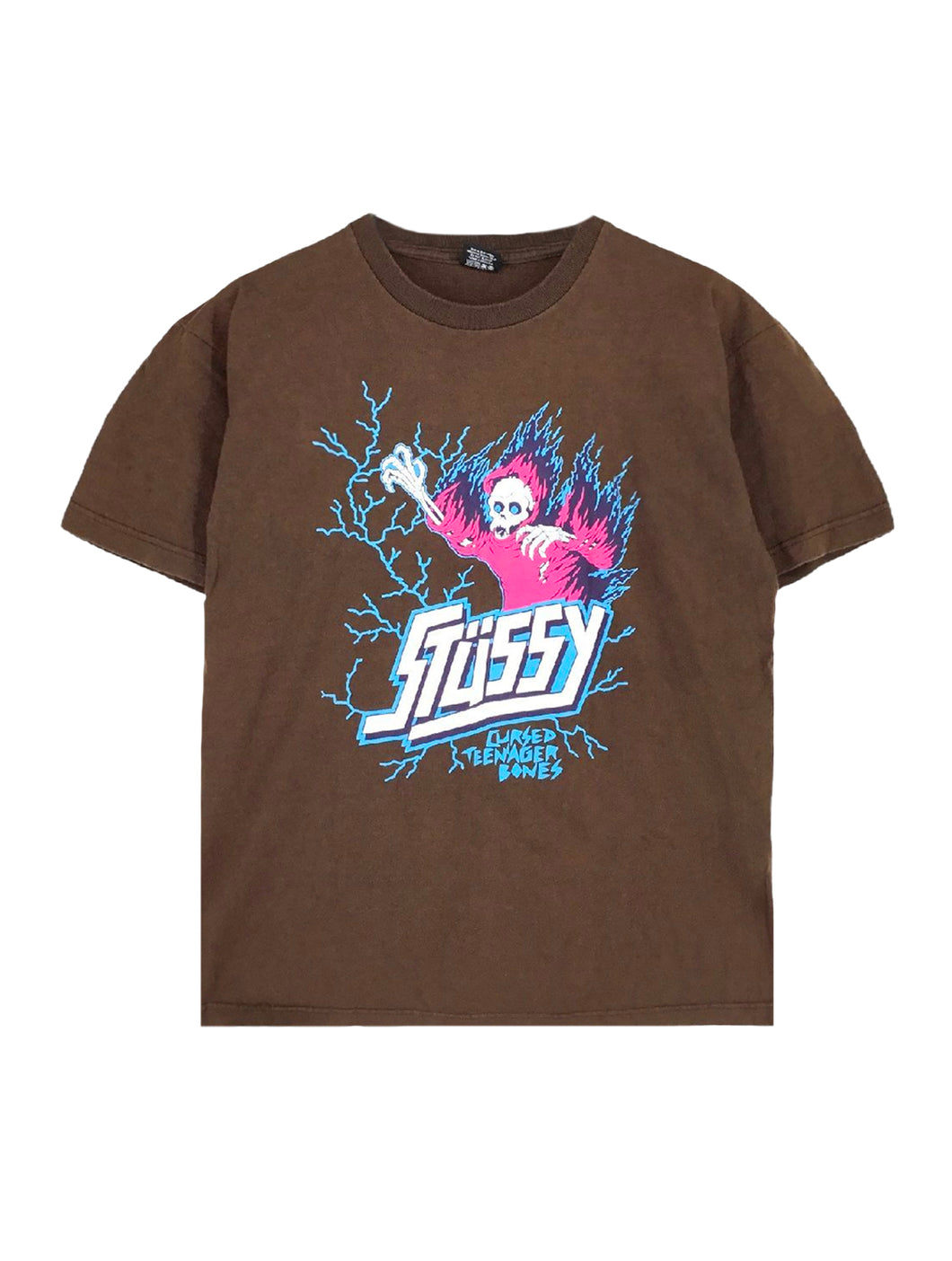Stussy Brown Bones Graphic T-Shirt