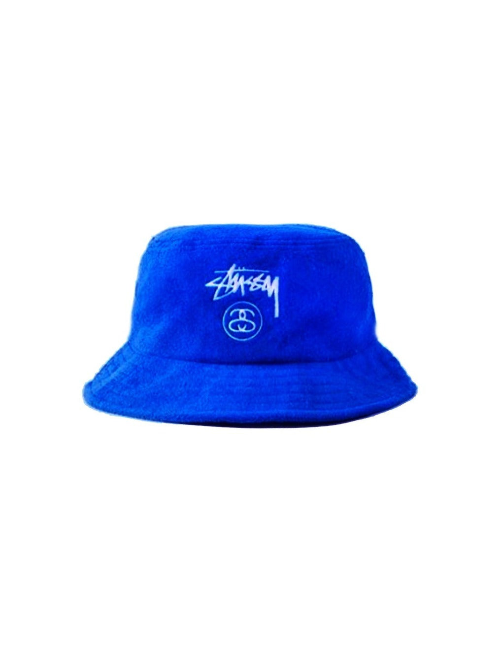 Stussy Blue Terrycloth Reversible Bucket Hat