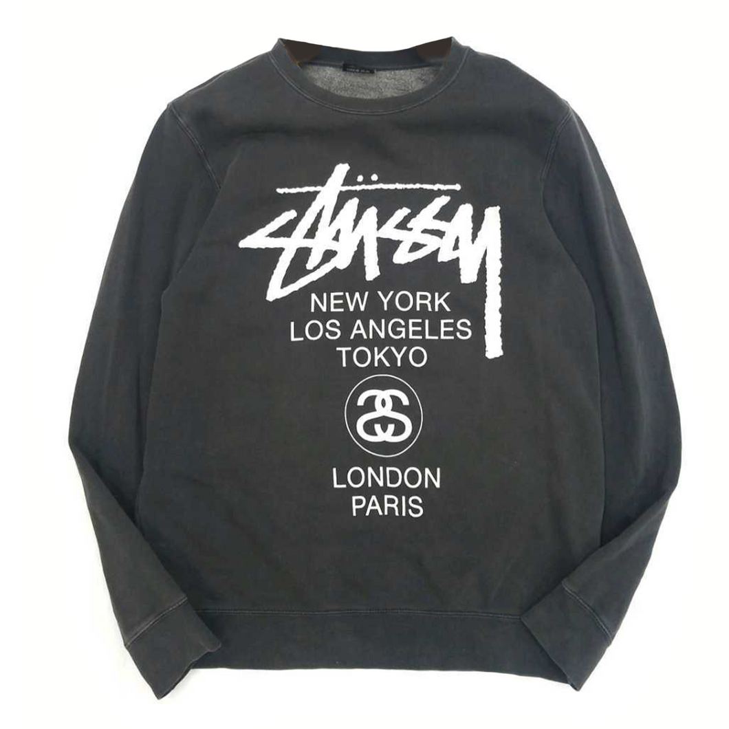 Stussy Black Graphic Sweater