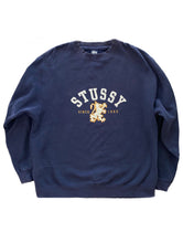 Load image into Gallery viewer, Stussy Navy Crest Crewneck
