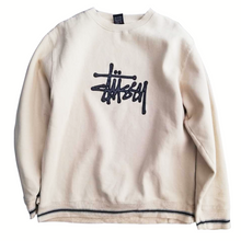 Load image into Gallery viewer, Stussy Off-White Graphic Sweater
