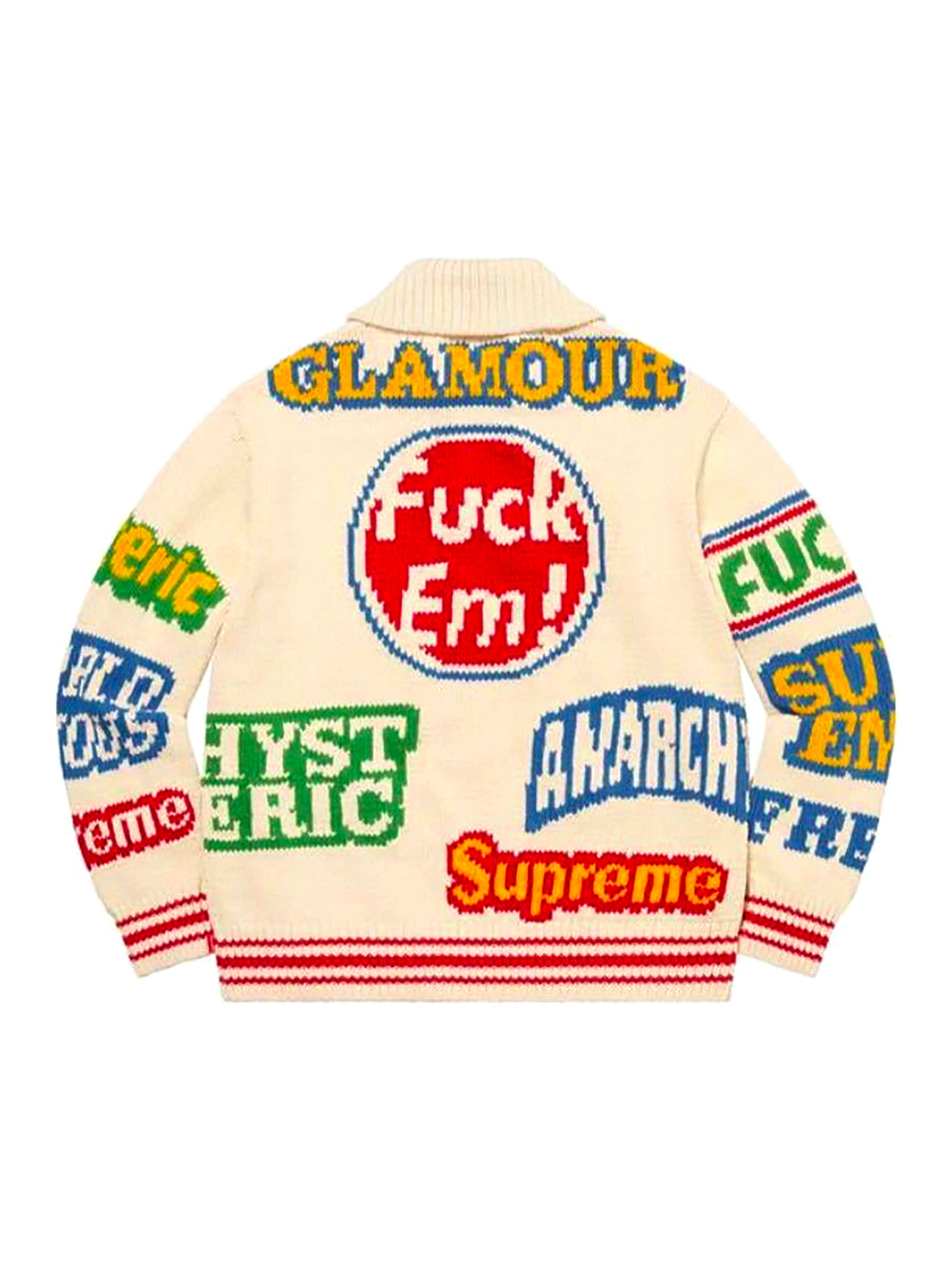 Supreme x Hysteric Glamour Rare Fuck 'Em Cardigan – intoike